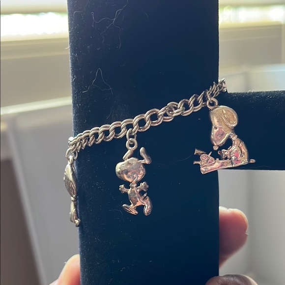 Snoopy Charm Bracelet Jewelry - Charming Silver Bracelet with Playful Charms